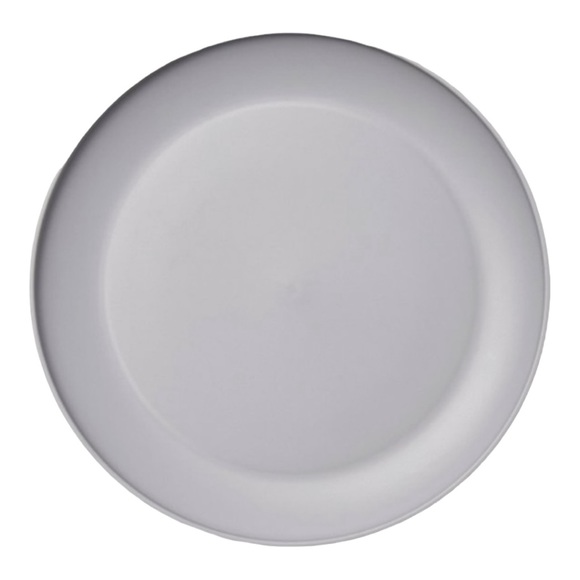 8 Piece Gray Plastic Set 4 Plates, 4 Bowls - Picture 3 of 5